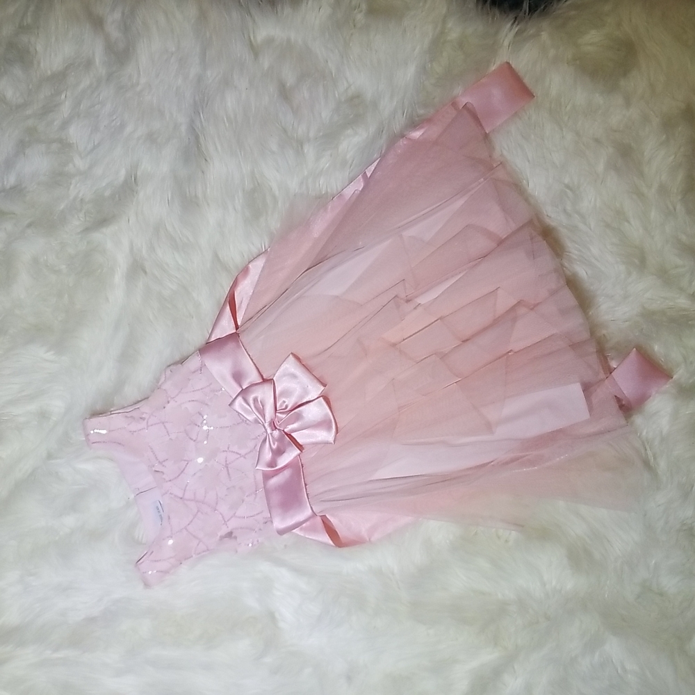 Pink floral dress